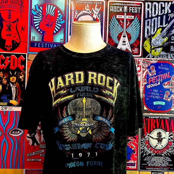 🤘Hard Rock Cafe Tee Size L Pigeon Forge Tennessee🤘 - Picture 1 of 7